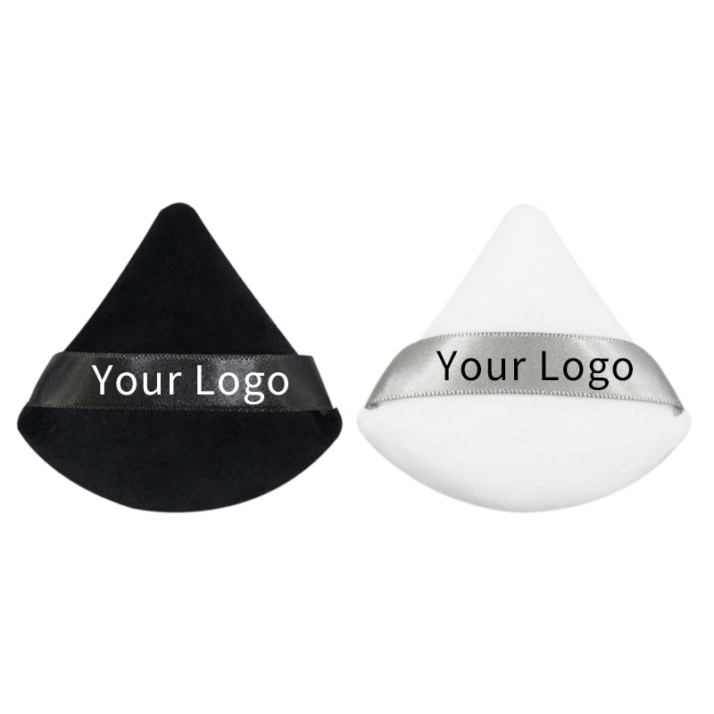 Customize Logo Reusable Microfib Cotton Makeup Remover Pads Triangular Loose  Fan-shaped Beauty Tool on Tag