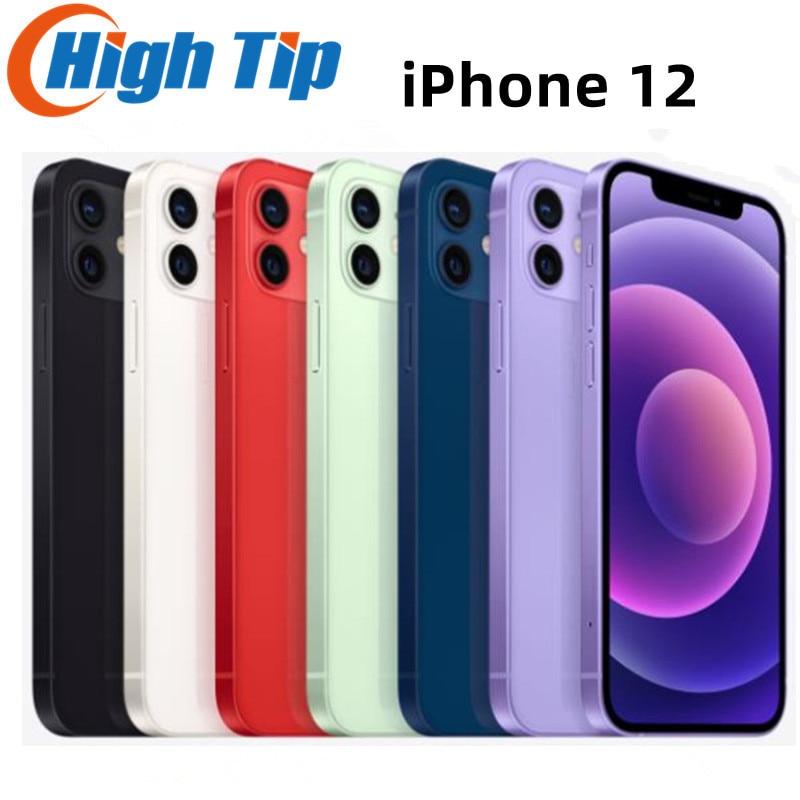Unlocked Apple iPhone 12 64GB/128GB ROM  Smartphone Face ID 6.1" OLED Screen A14 Bionic chip 12MP Camera 12 5G Phone