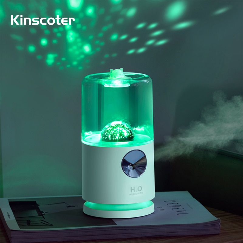 Automatic Rotary Air Humidifier Wireless Charging 2000mah Portable Mist Diffuser 400ml Ultrasonic Sprayer Essential oil
