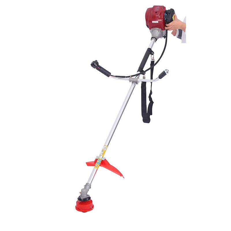 Small Lawn Mower Four-stroke Knapsack Brush Cutter Multi-functional Agricultural Gasoline Weeding And Harvesting Rice machine