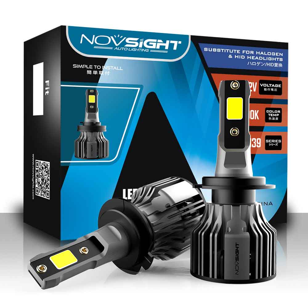 NOVSIGHT Led Car Headlight H1 H3 H4 H7 H11 H8 H9 H13 9005 HB3 9006 HB4 9007 9003 72W 10000LM 6000K Auto Headlamp Fog Light Bulbs