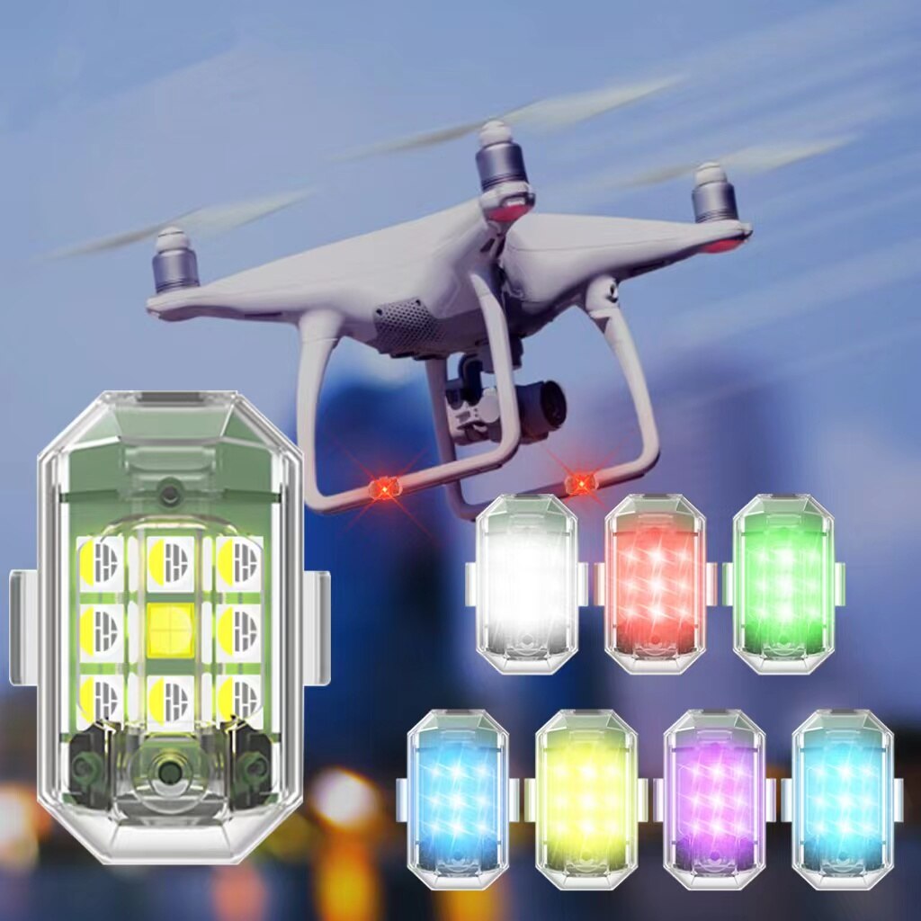Wireless Drone Warning Light Remote Control LED Strobe Light for Motorcycle Car Bike Scooter Anti-collision LED Warning Lamp