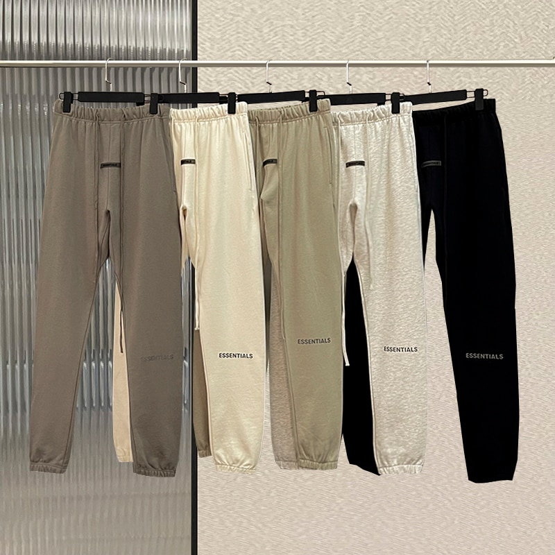 Fw21High Quality jogging pants ESSENTIALS Sports Pants Fashion printed Reflective letters Hip hop Loose Unisex Cotton Sweatpant